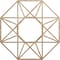 Ekena Millwork Guardian Wood Fretwork Pierced Ceiling Medallion, Red Oak, 24"OD x 9 3/8"ID x 3/8"T CMWP24X24X0375GDRO - alternate 1